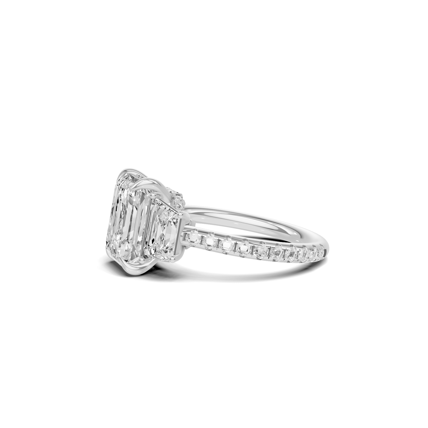 Exquisite Three Stone Ring
