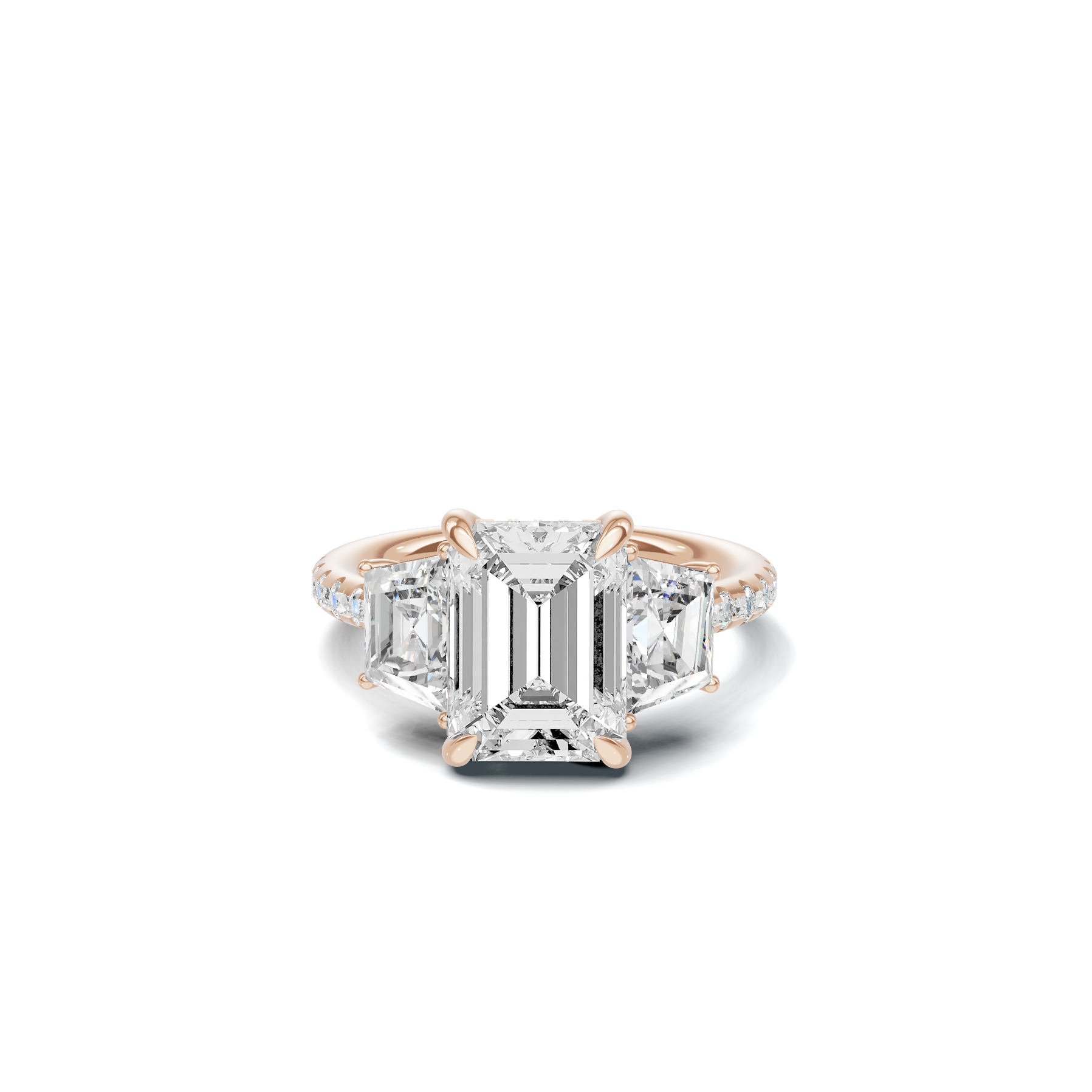 Exquisite Three Stone Ring