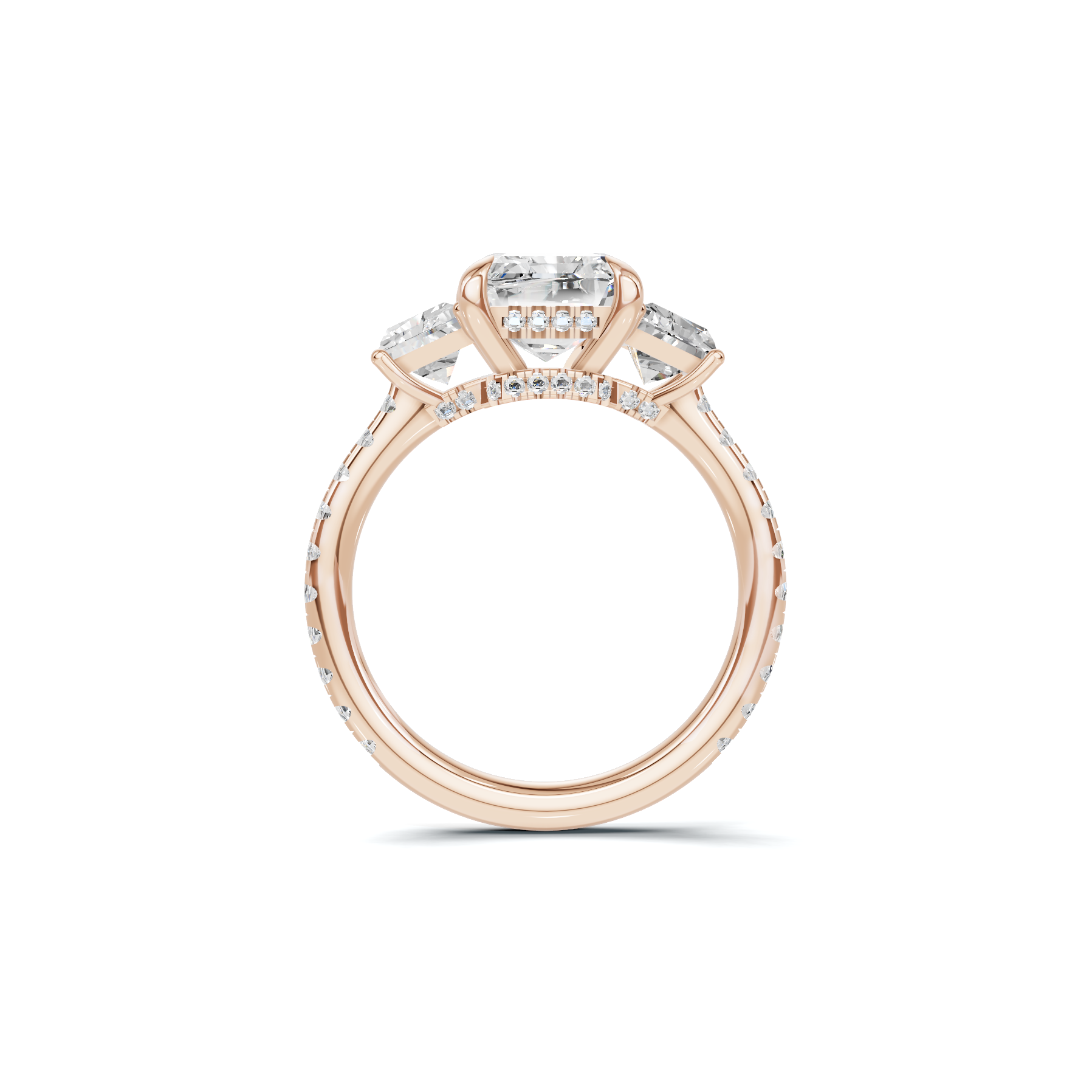 Exquisite Three Stone Ring