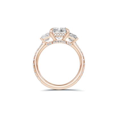 Exquisite Three Stone Ring