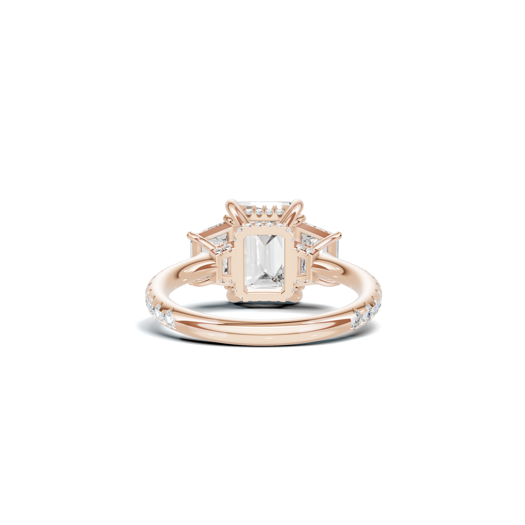 Exquisite Three Stone Ring