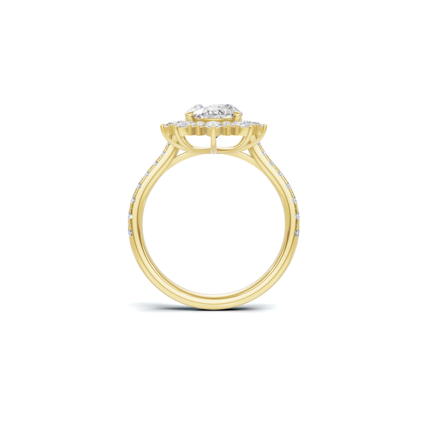 Exquisite Three Stone Ring