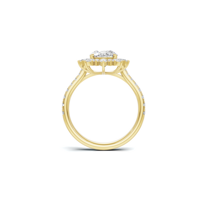 Exquisite Three Stone Ring