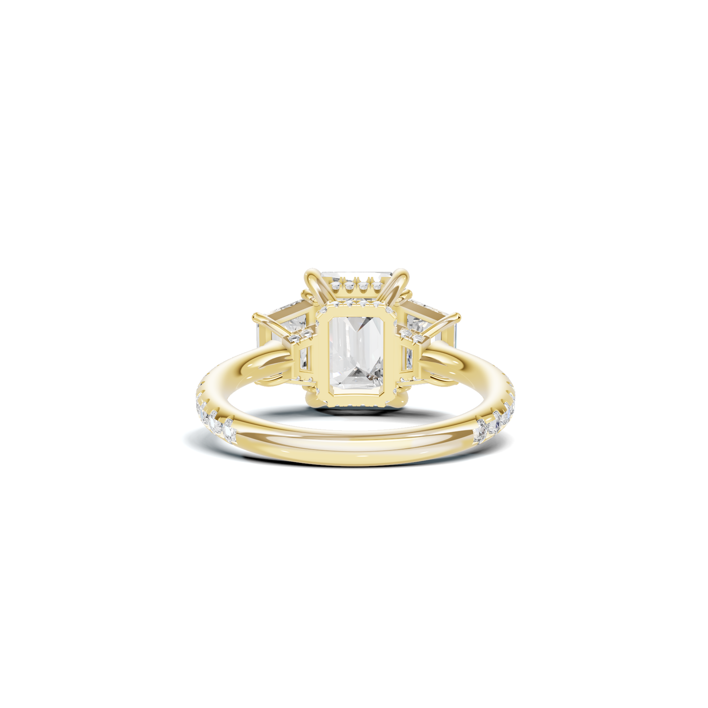Exquisite Three Stone Ring