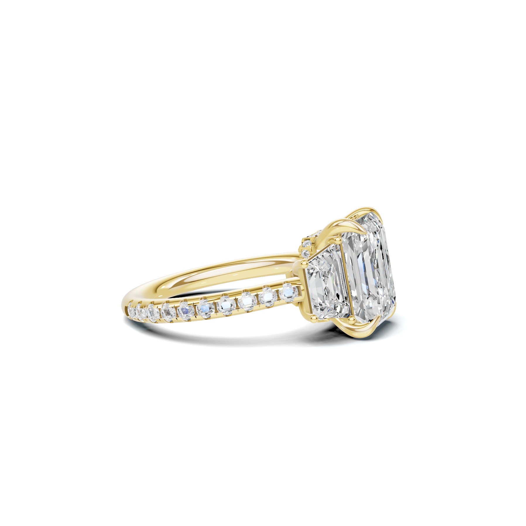 Exquisite Three Stone Ring