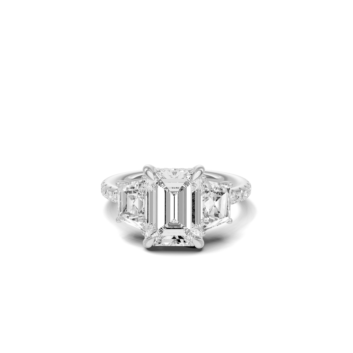 Exquisite Three Stone Ring