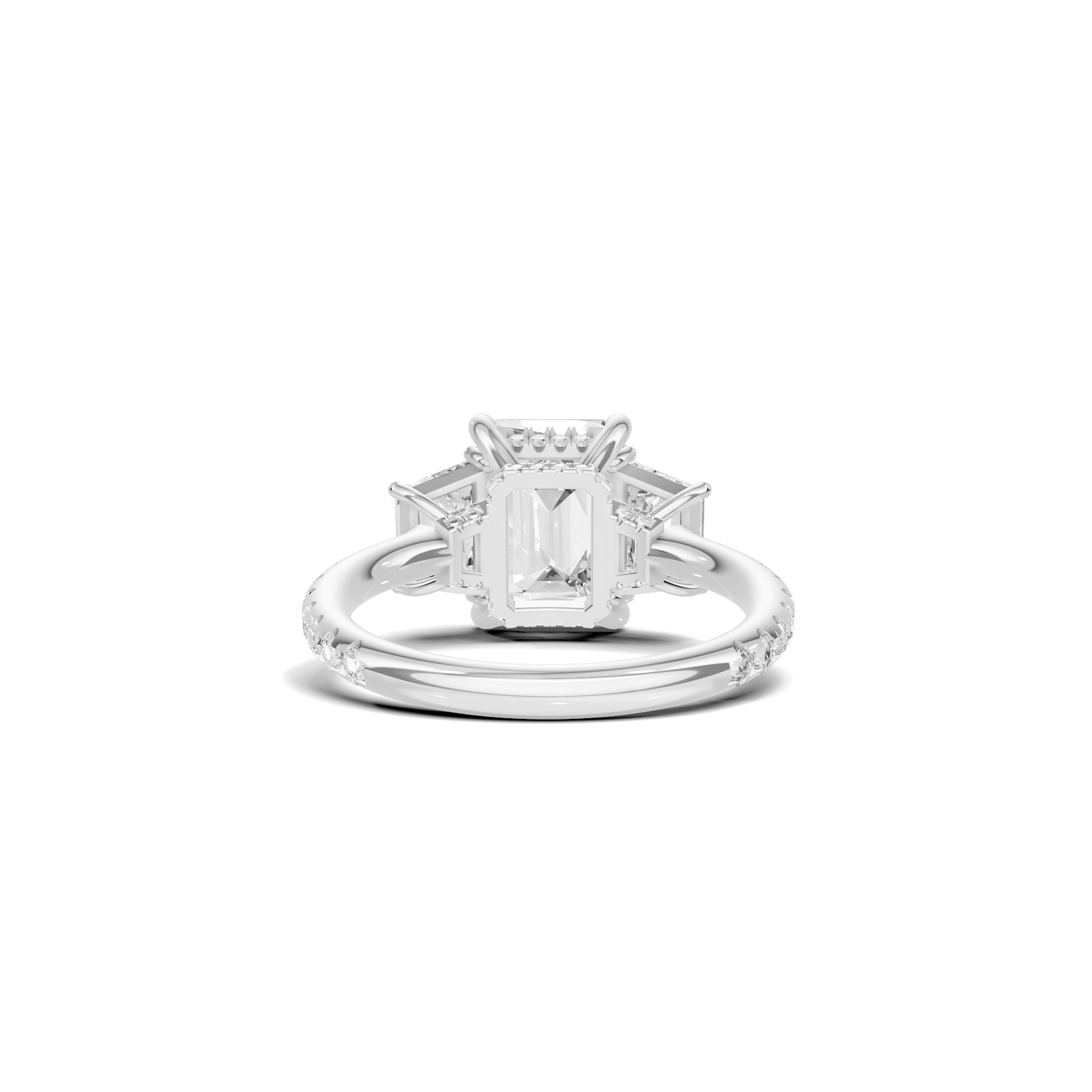 Exquisite Three Stone Ring