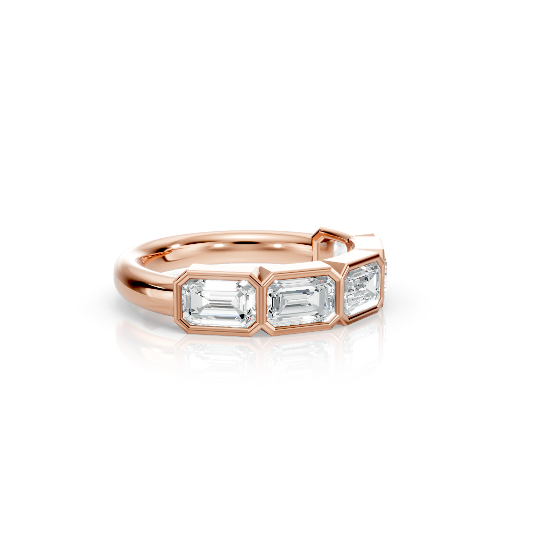 Five Stone Bezel Ring