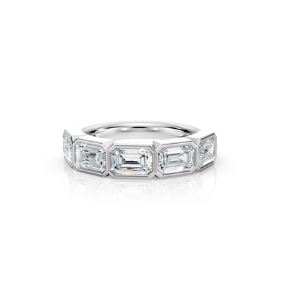 Five Stone Bezel Ring
