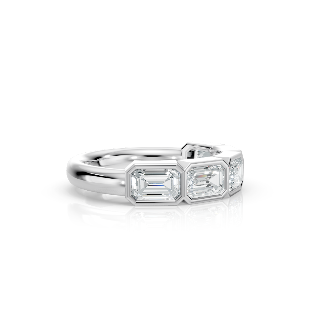 Five Stone Bezel Ring