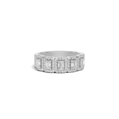 Five Stone Halo Ring
