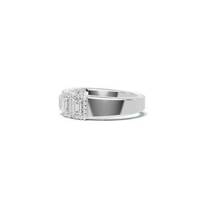Five Stone Halo Ring