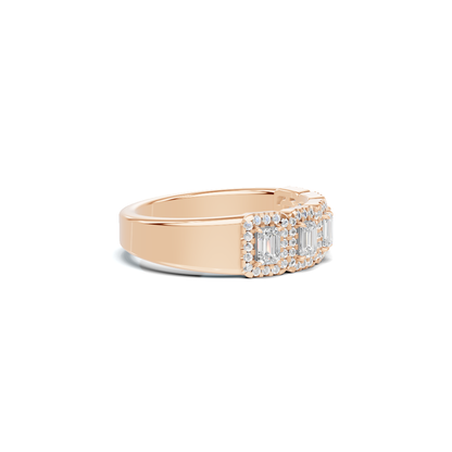 Five Stone Halo Ring