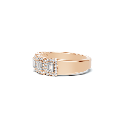 Five Stone Halo Ring