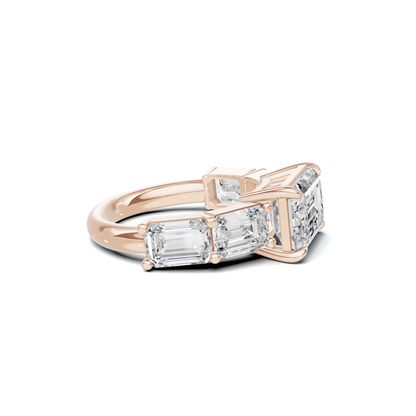 Five Stone Step Ring