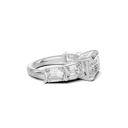 Five Stone Step Ring
