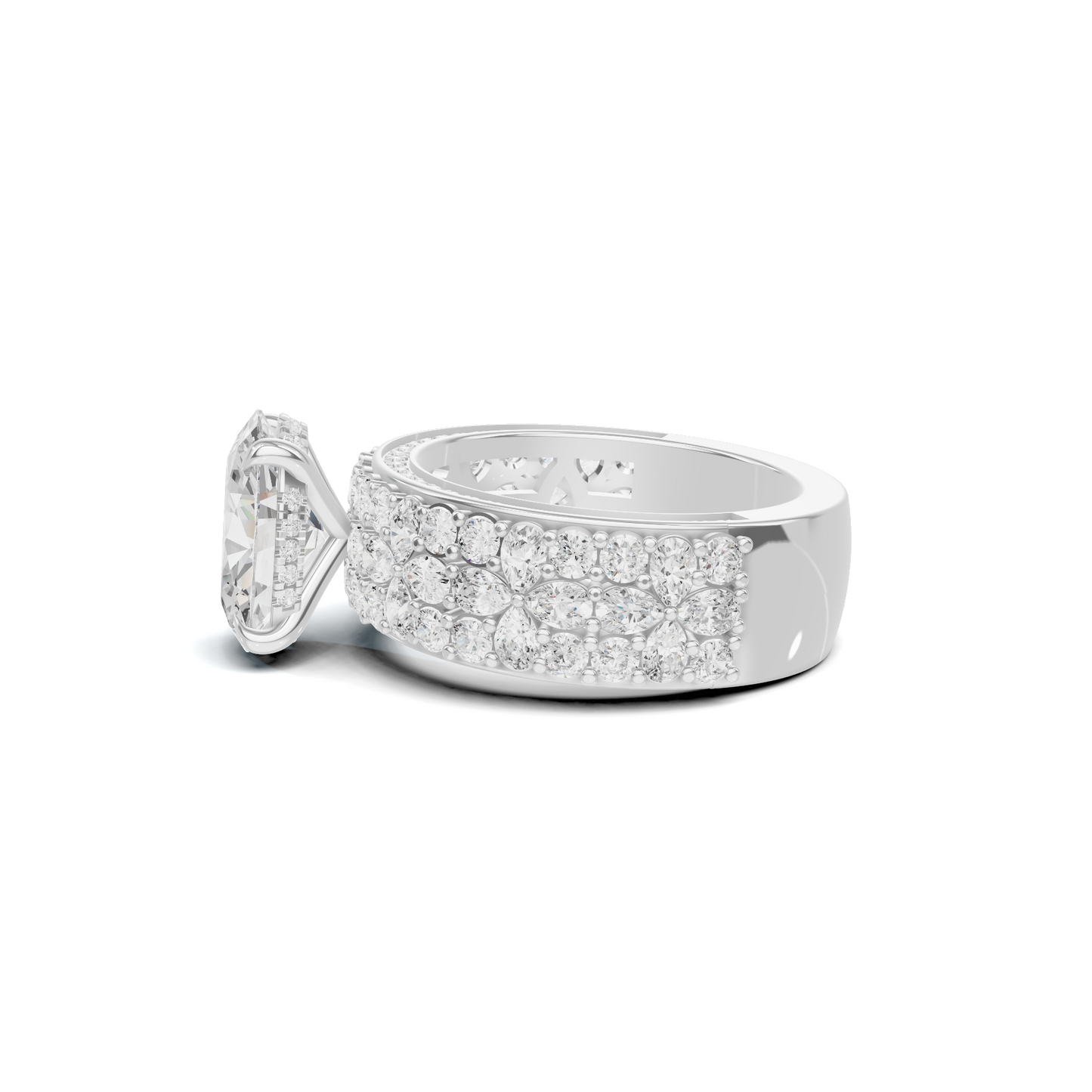 Floral Accented Ring