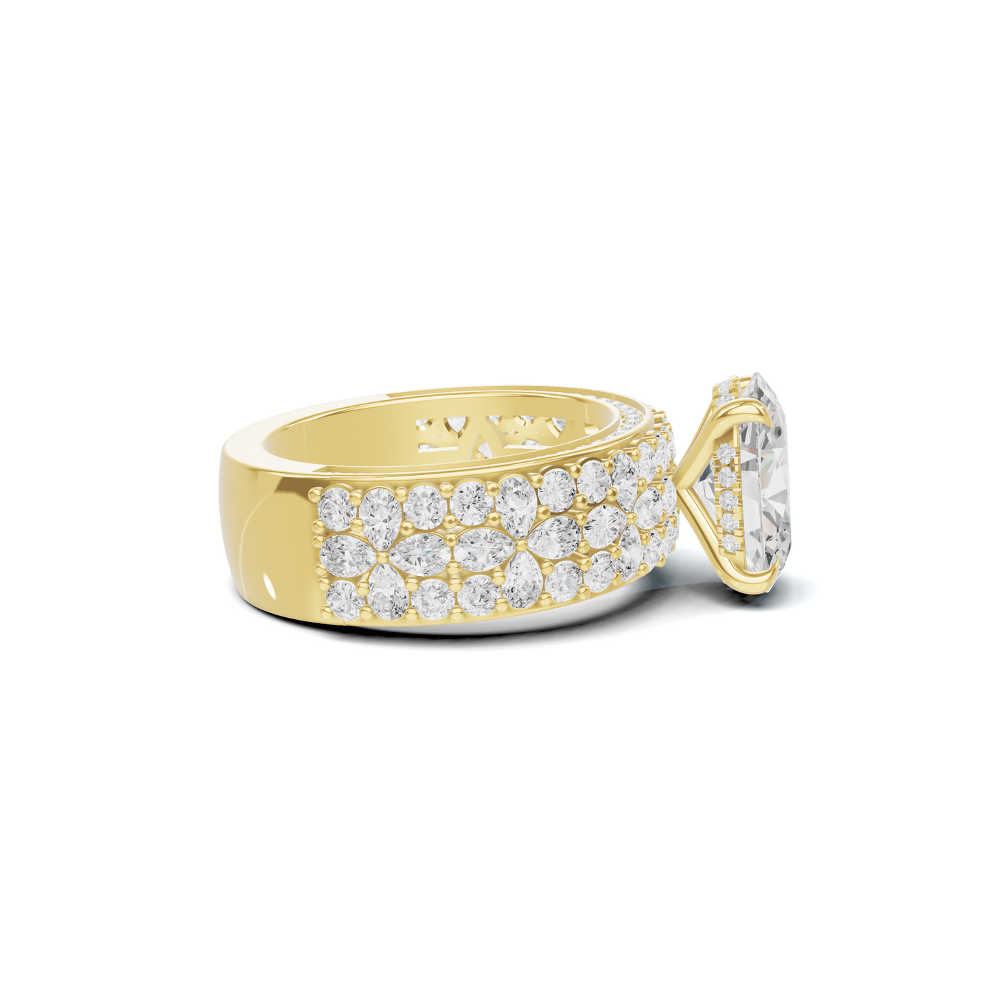 Floral Accented Ring