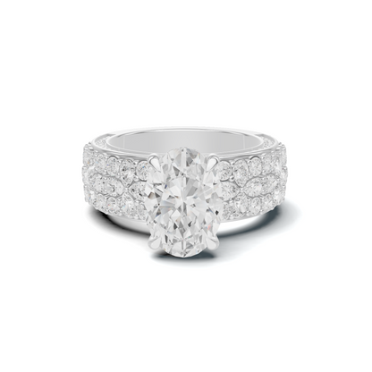 Floral Accented Ring