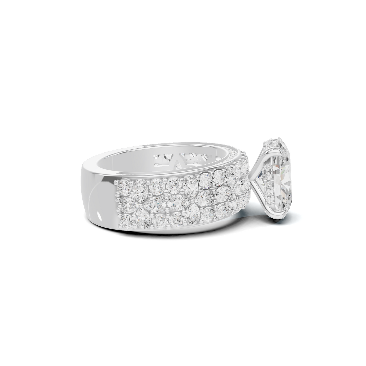 Floral Accented Ring