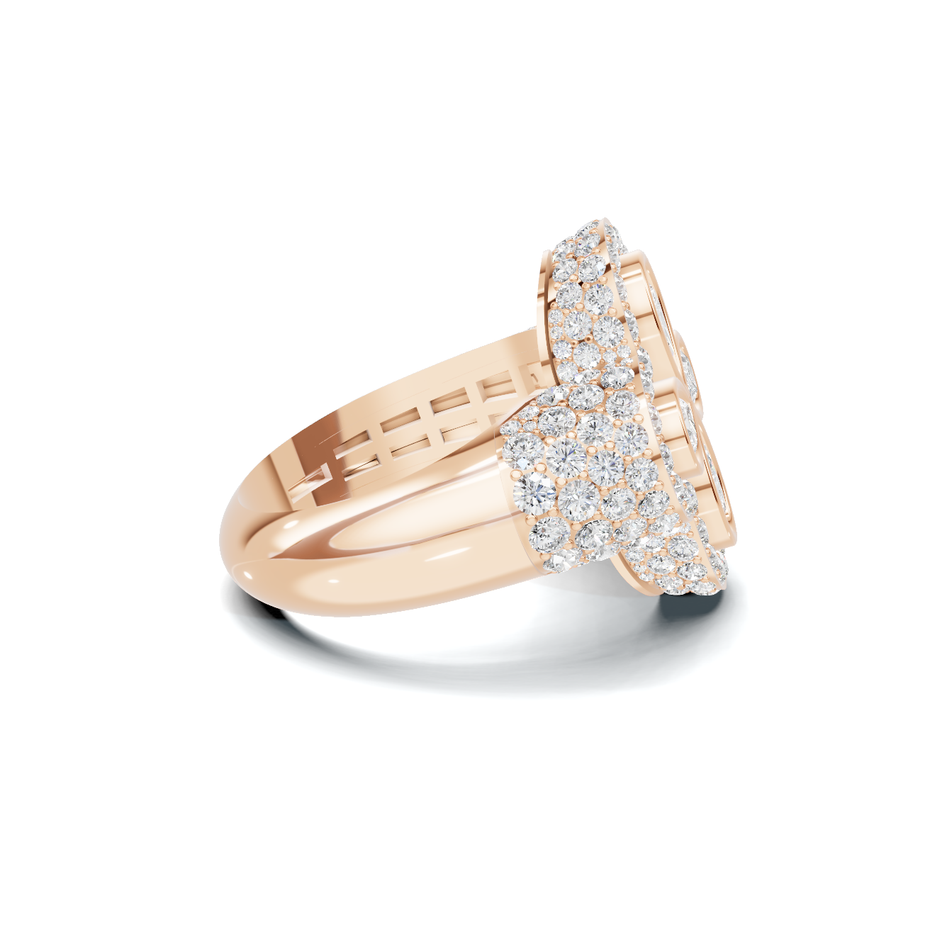 Floral Cluster Statement Ring
