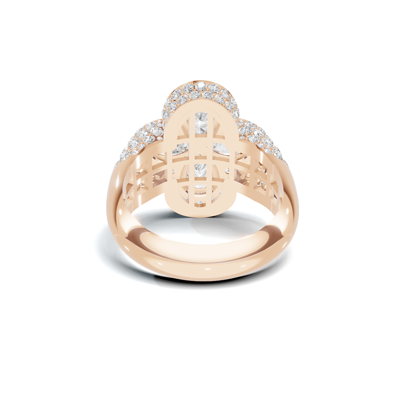 Floral Cluster Statement Ring