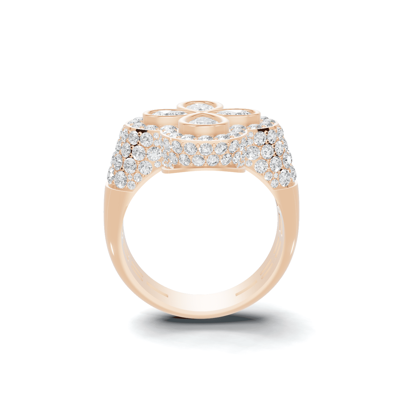 Floral Cluster Statement Ring