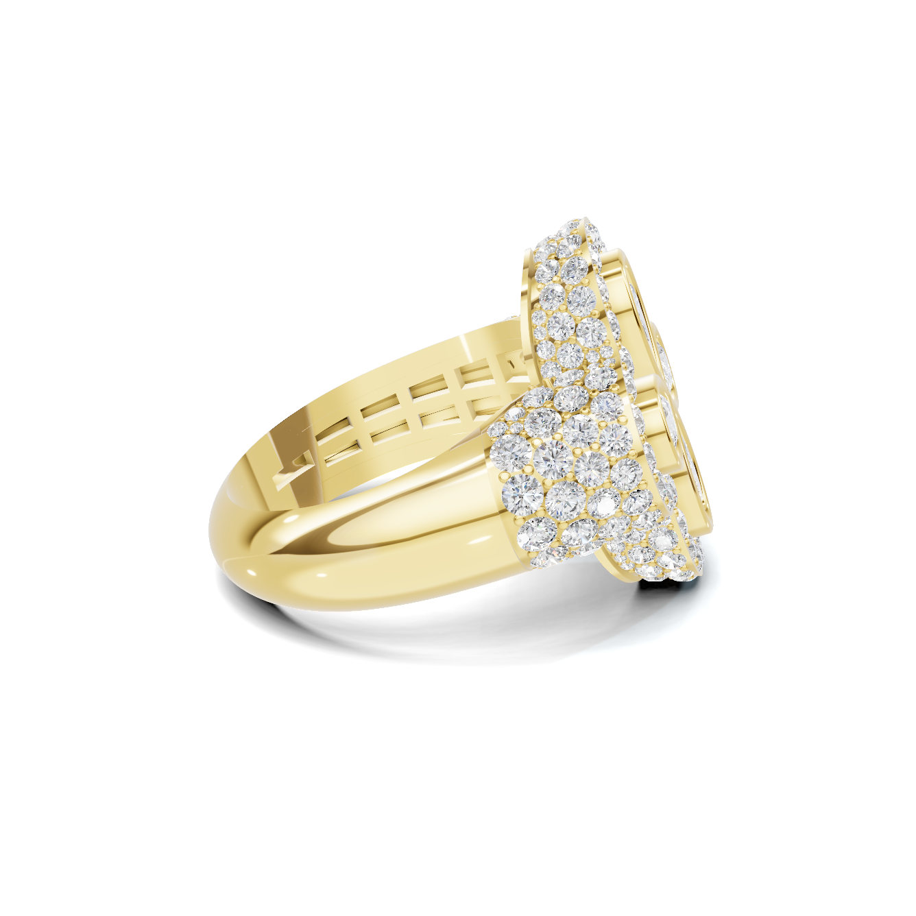 Floral Cluster Statement Ring