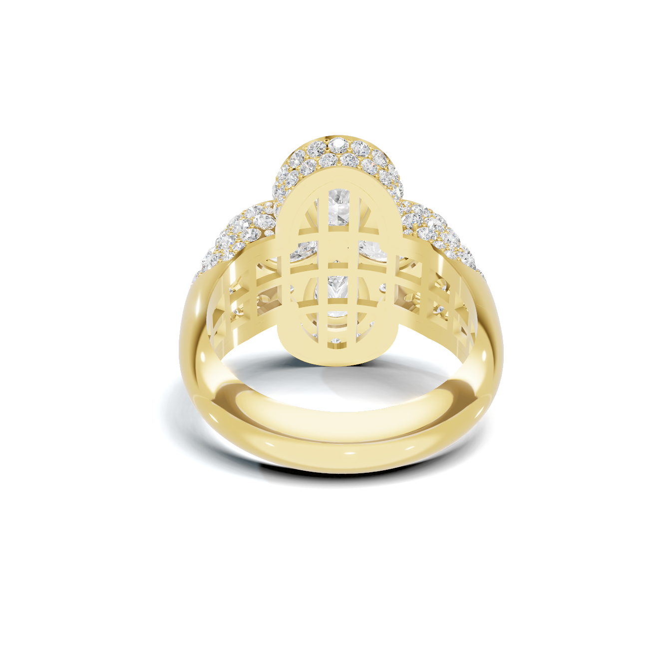 Floral Cluster Statement Ring