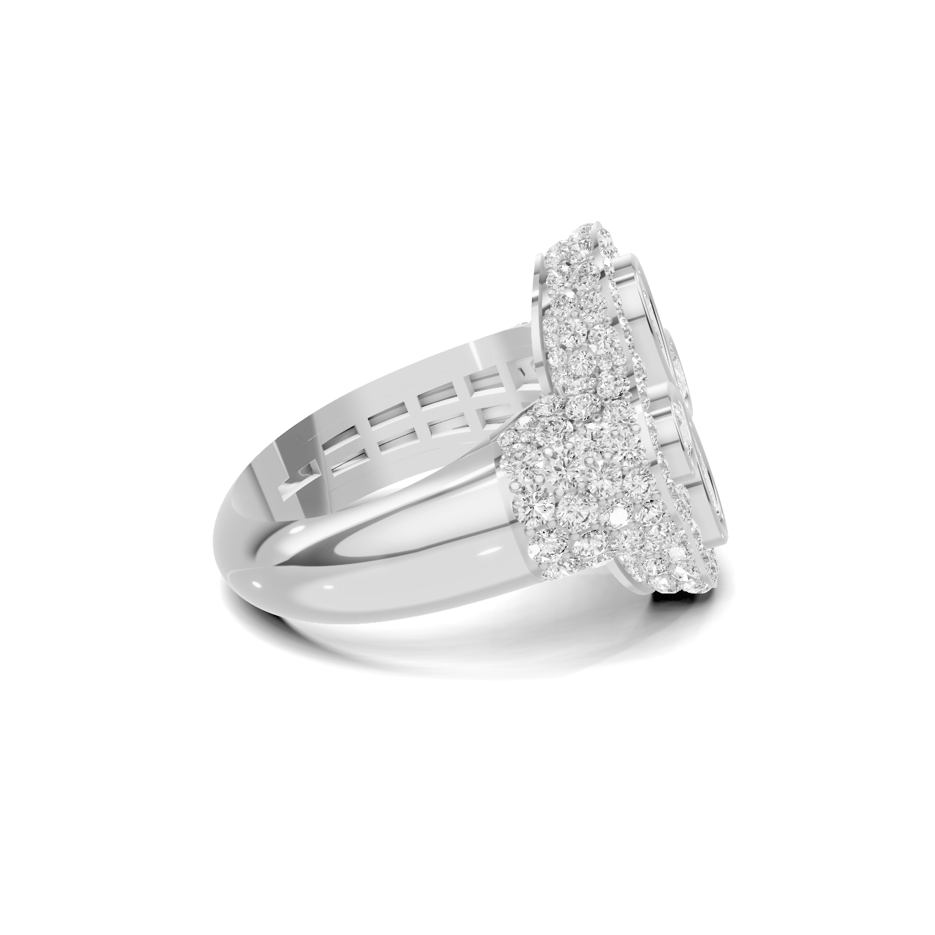 Floral Cluster Statement Ring