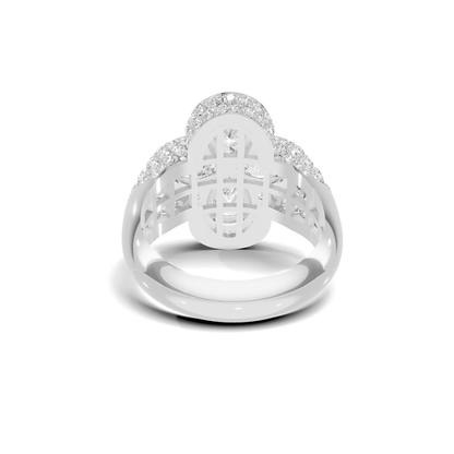 Floral Cluster Statement Ring