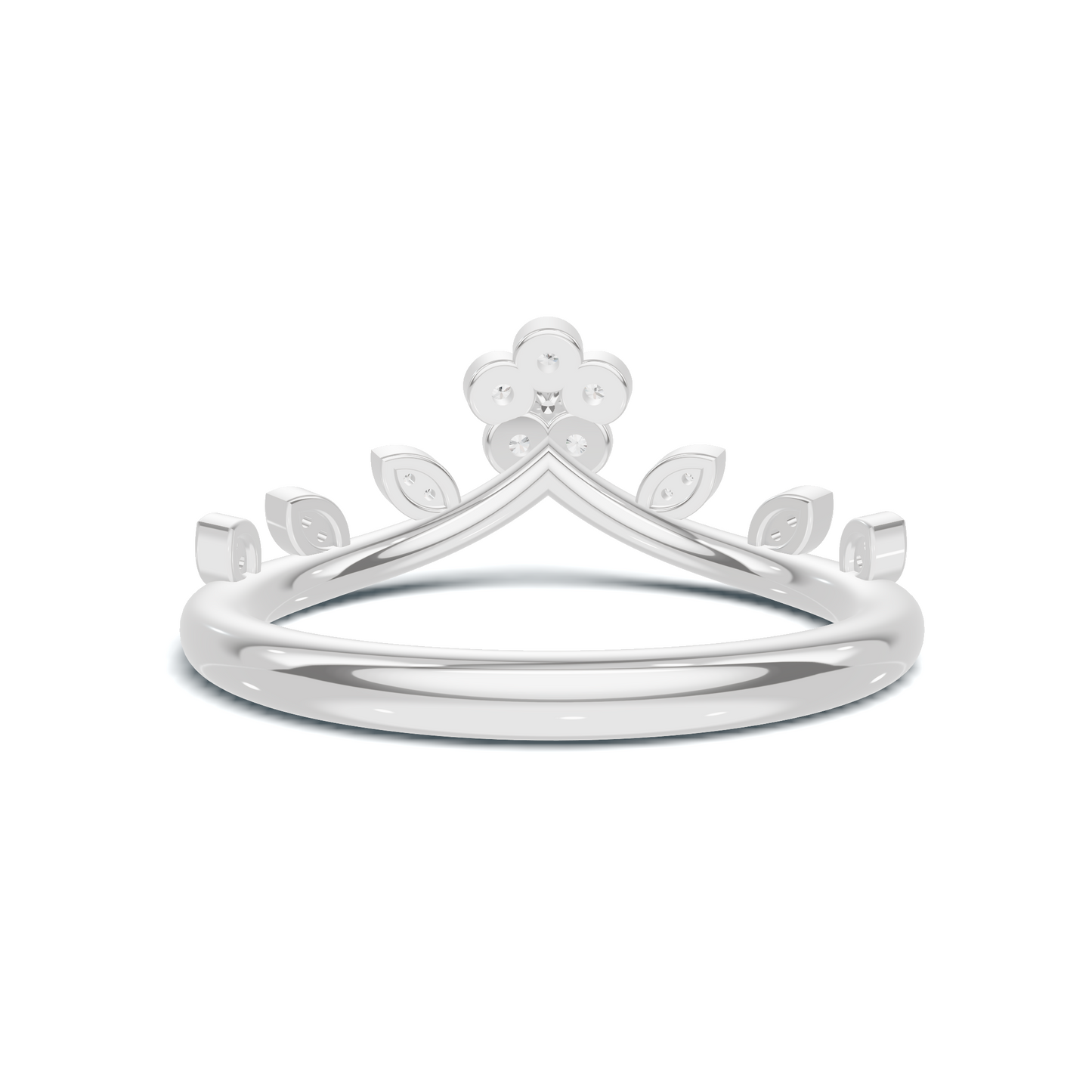 Floral Leaf Vine Ring