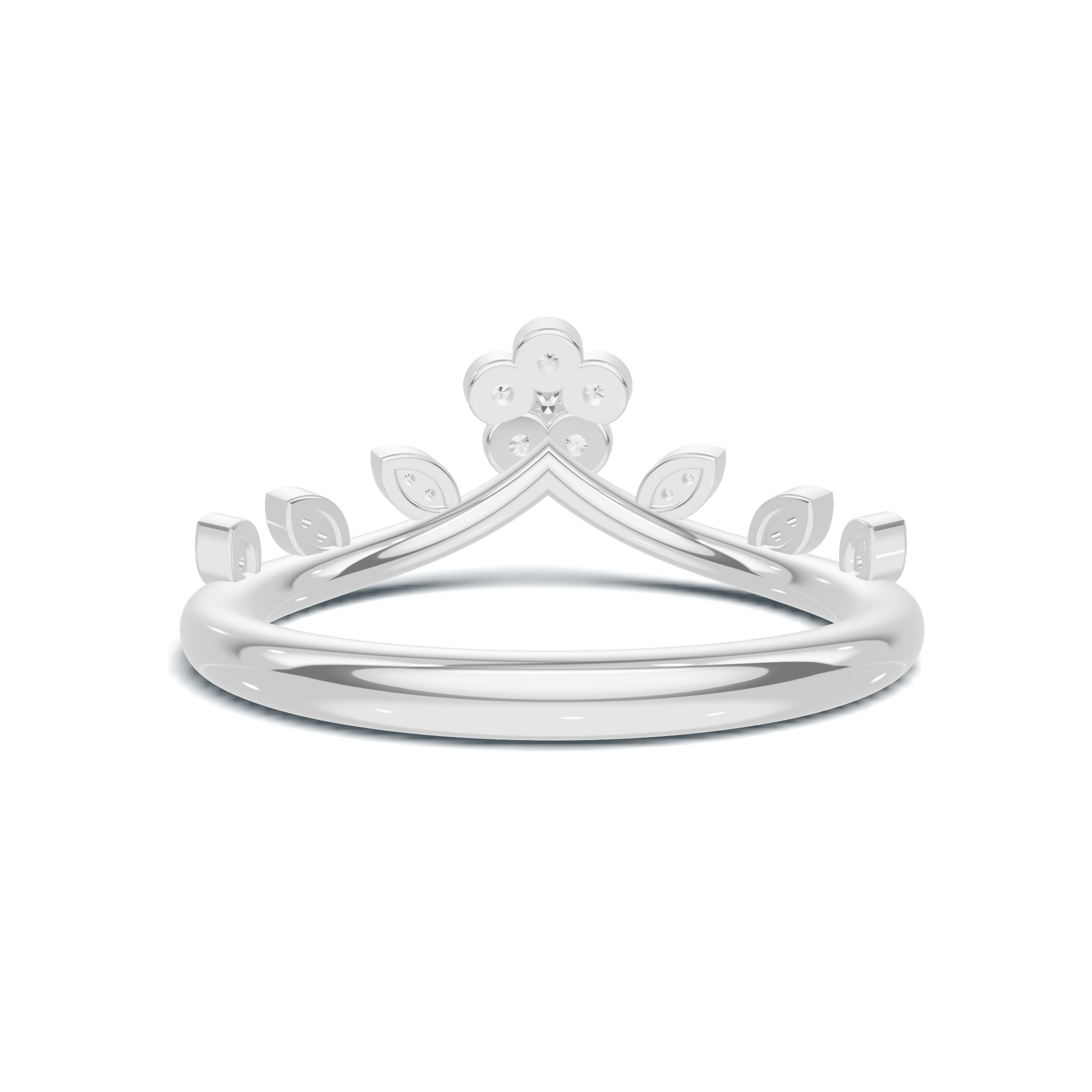 Floral Leaf Vine Ring