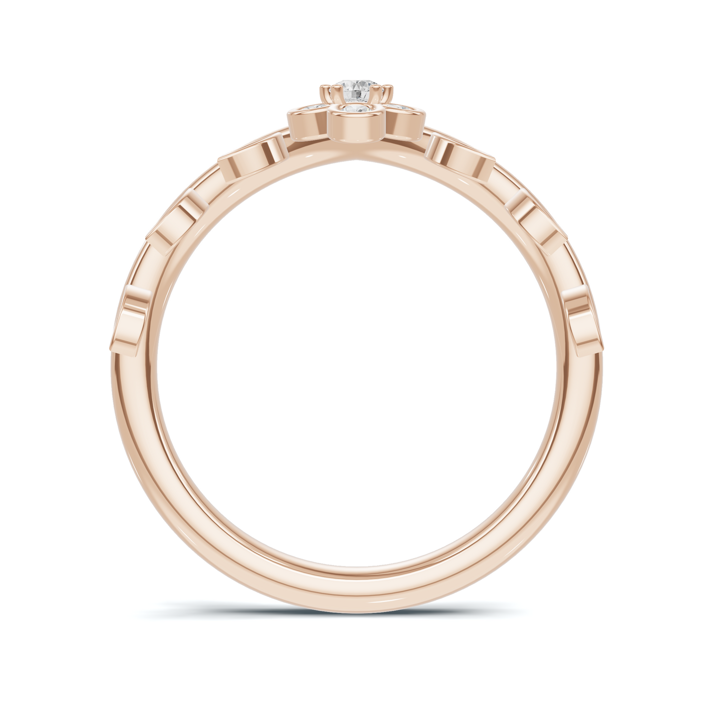 Floral Leaf Vine Ring