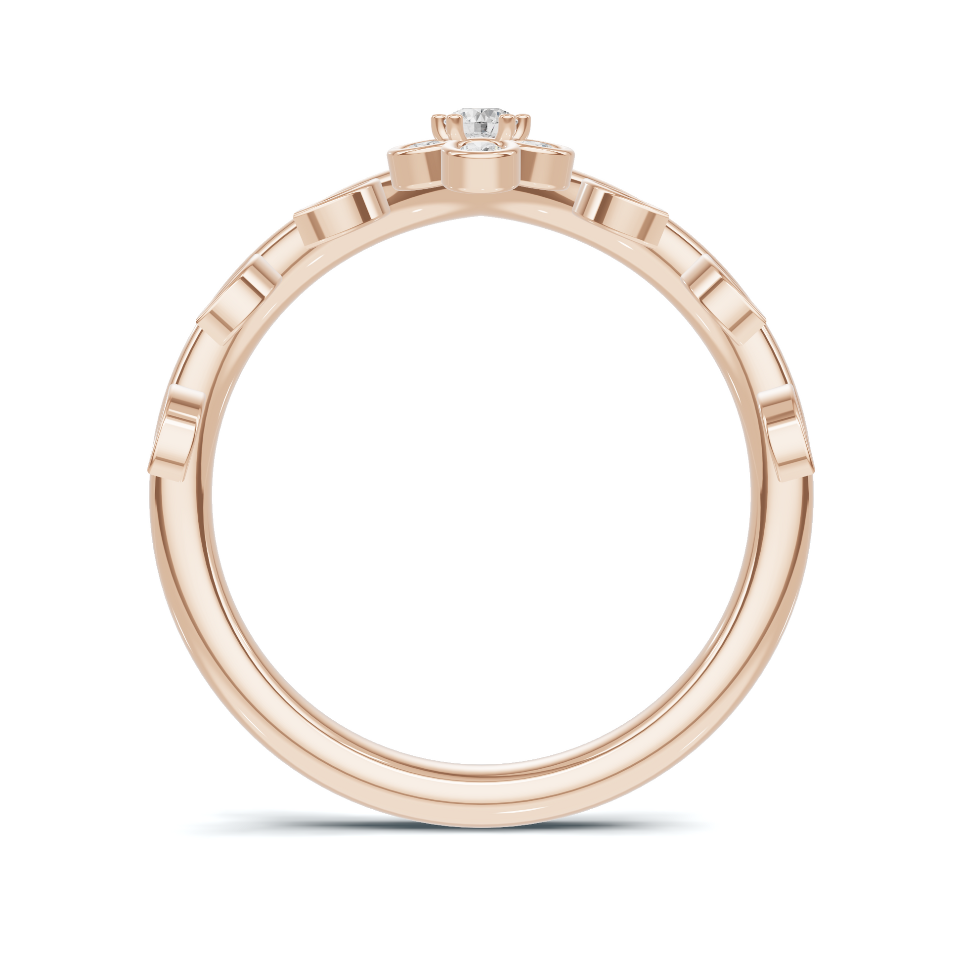 Floral Leaf Vine Ring