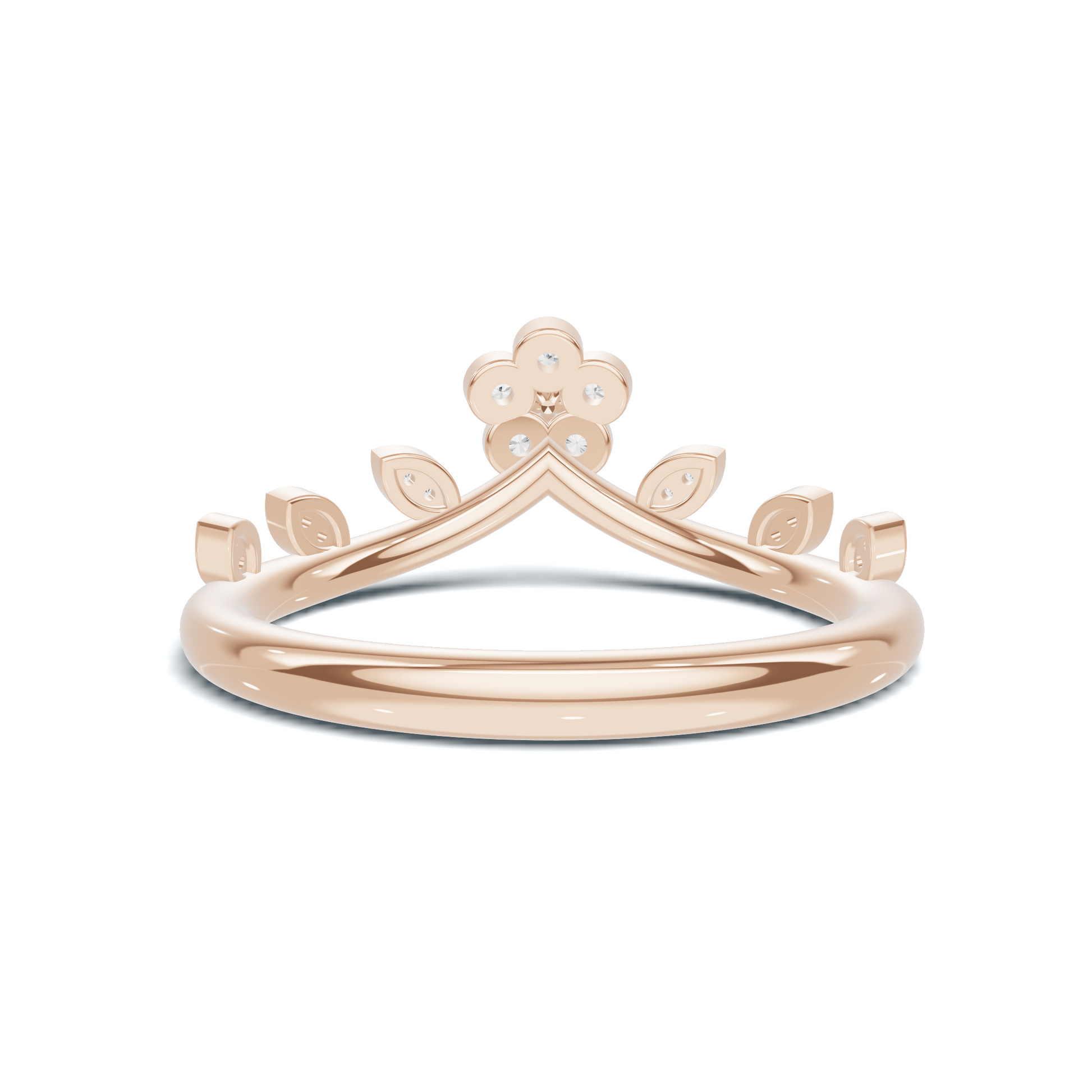 Floral Leaf Vine Ring