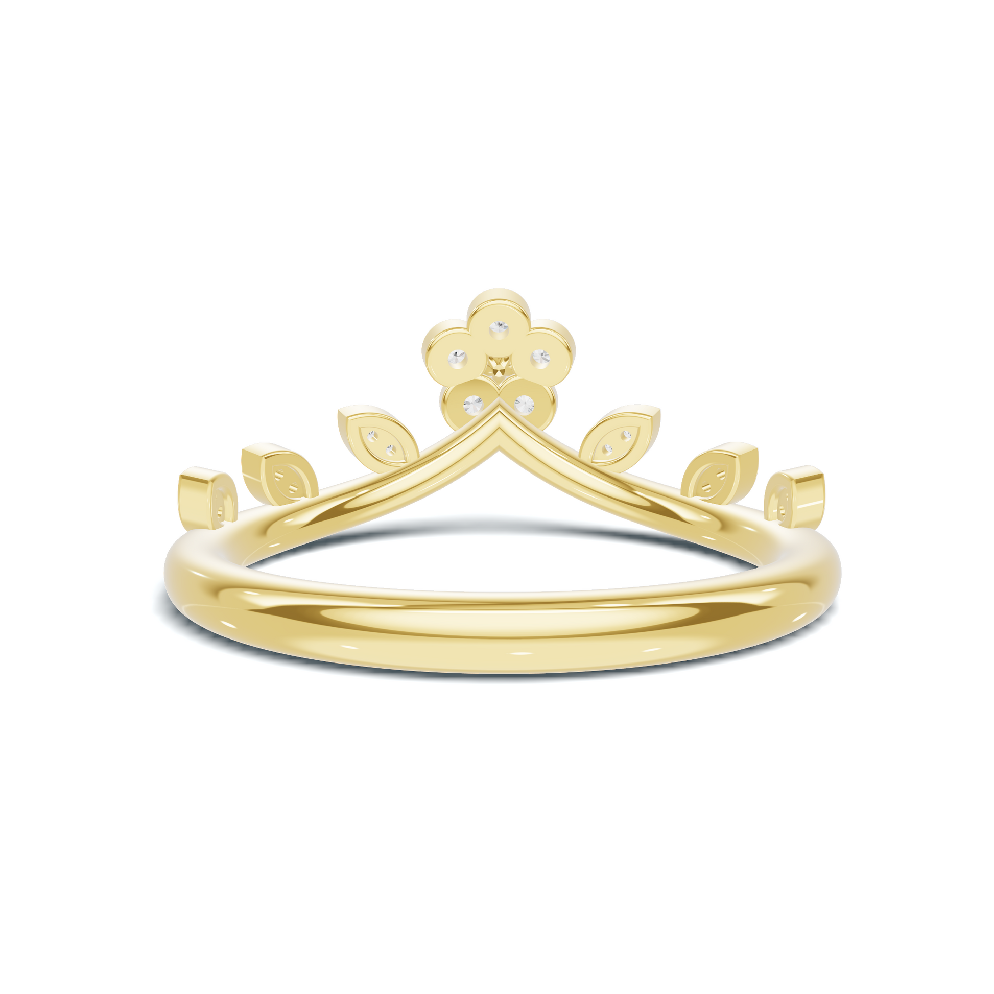 Floral Leaf Vine Ring