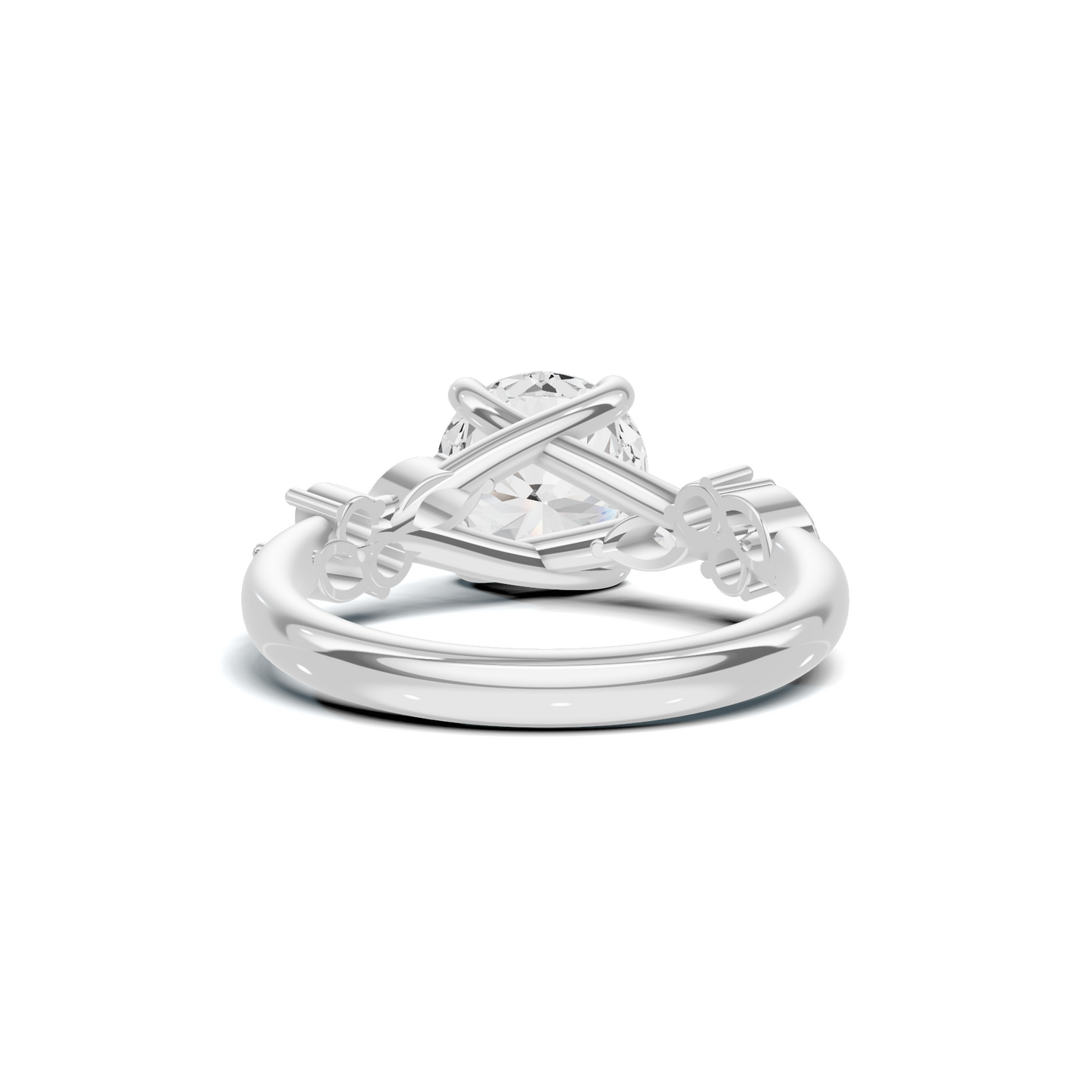 Floral Marquise Accent Ring