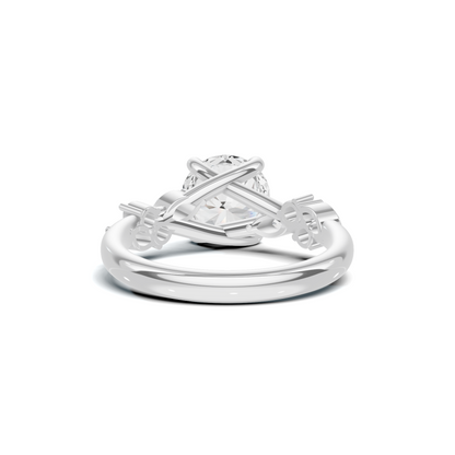 Floral Marquise Accent Ring