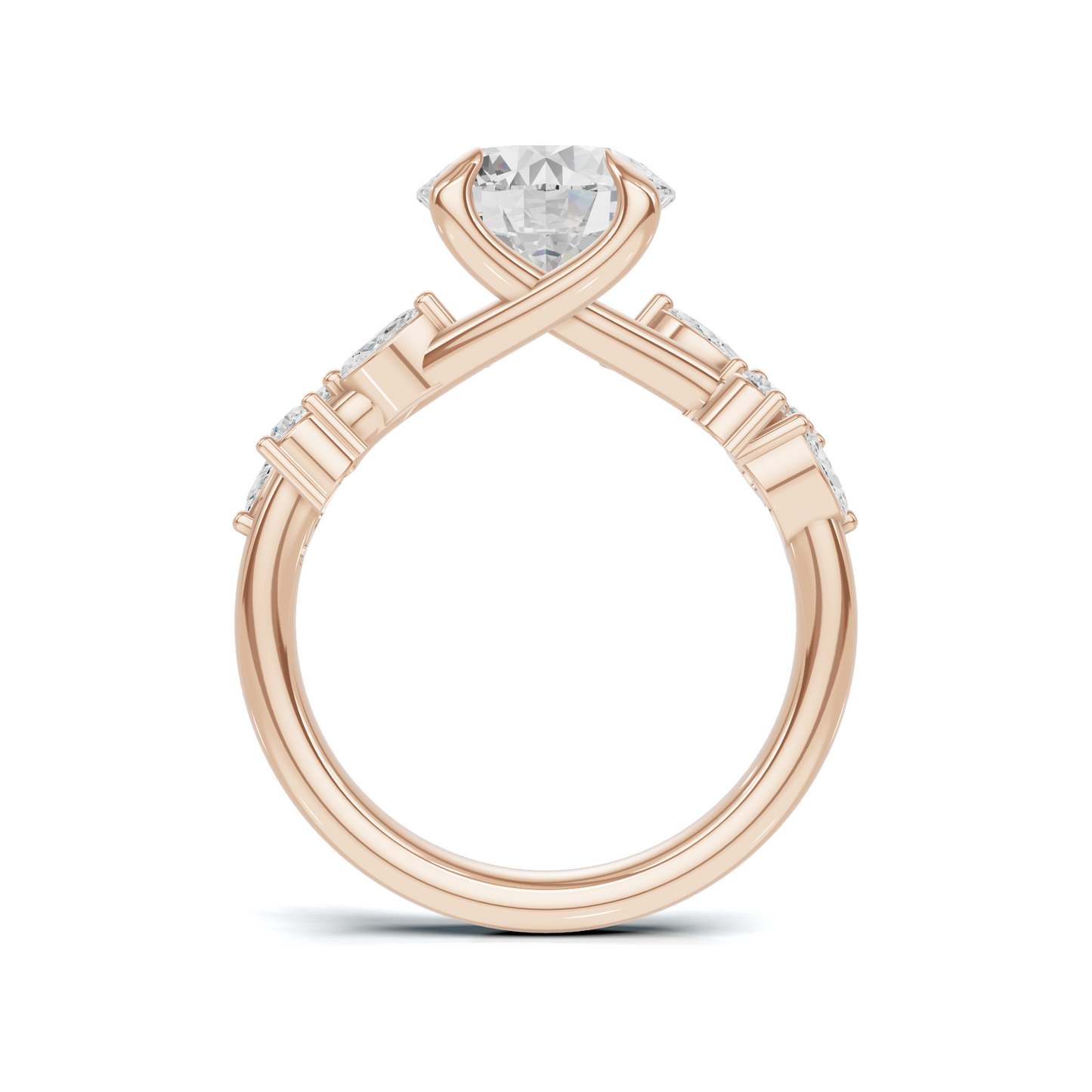 Floral Marquise Accent Ring
