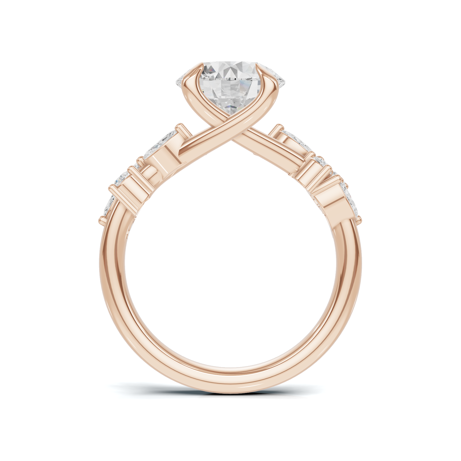 Floral Marquise Accent Ring