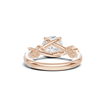 Floral Marquise Accent Ring