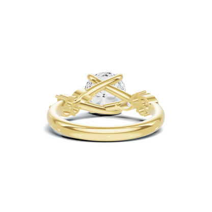 Floral Marquise Accent Ring