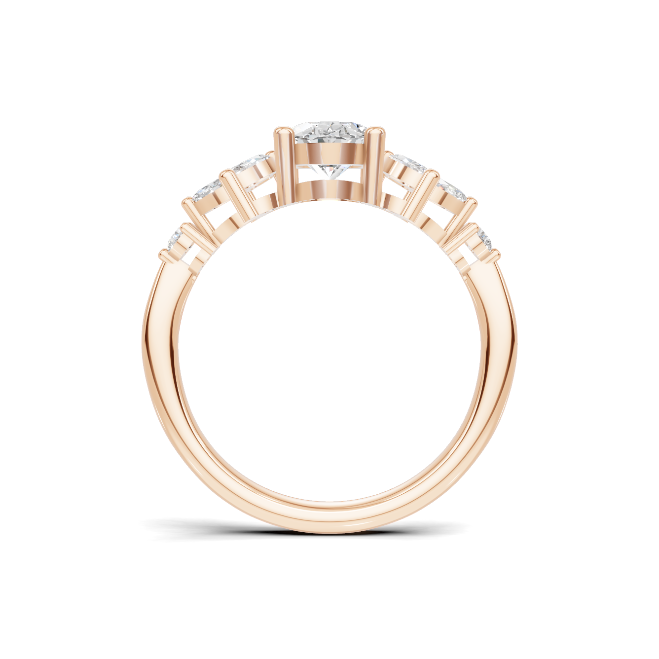 Floral Marquise Cluster Ring