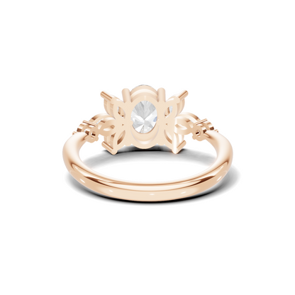 Floral Marquise Cluster Ring