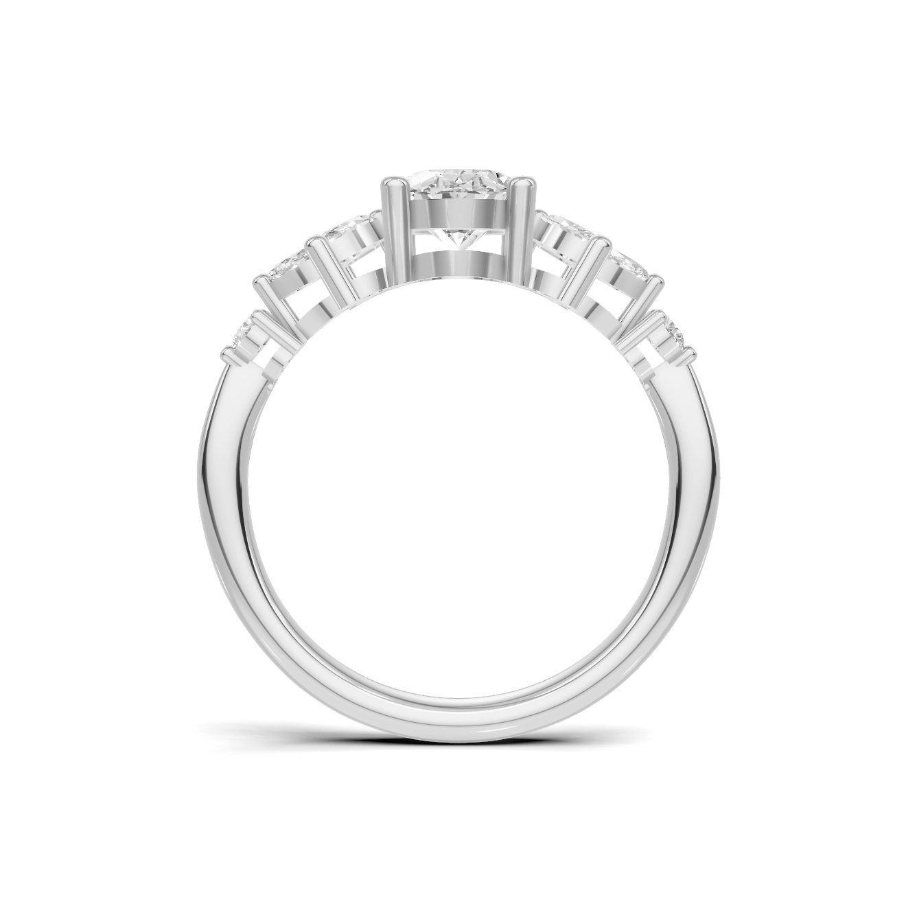 Floral Marquise Cluster Ring