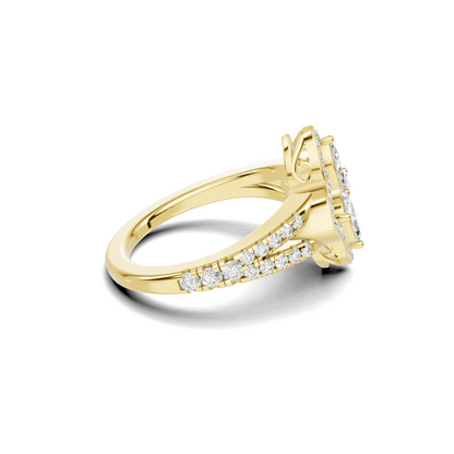 Floral Marquise Statement Ring