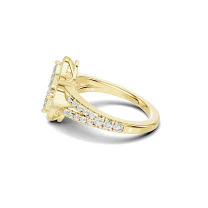 Floral Marquise Statement Ring