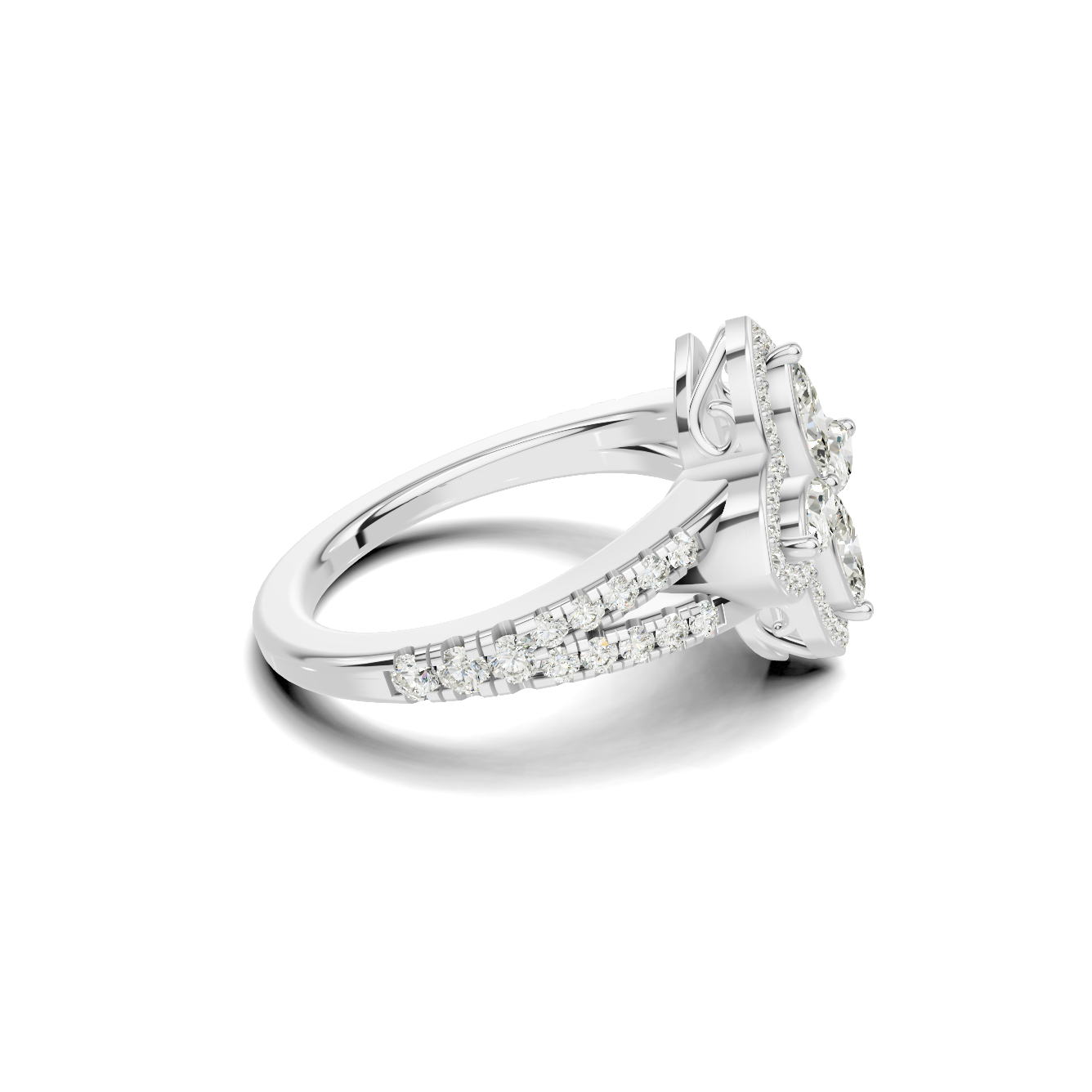 Floral Marquise Statement Ring