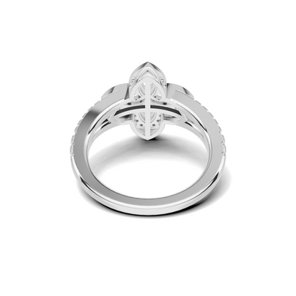 Floral Marquise Statement Ring